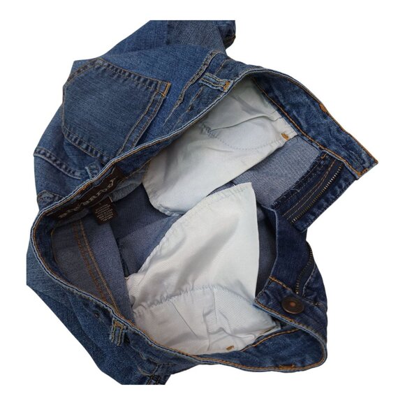 Bit & Bridle Womens Denim Mini Skirt Size 4 Blue Cotton Blend Stretch - Picture 8 of 9